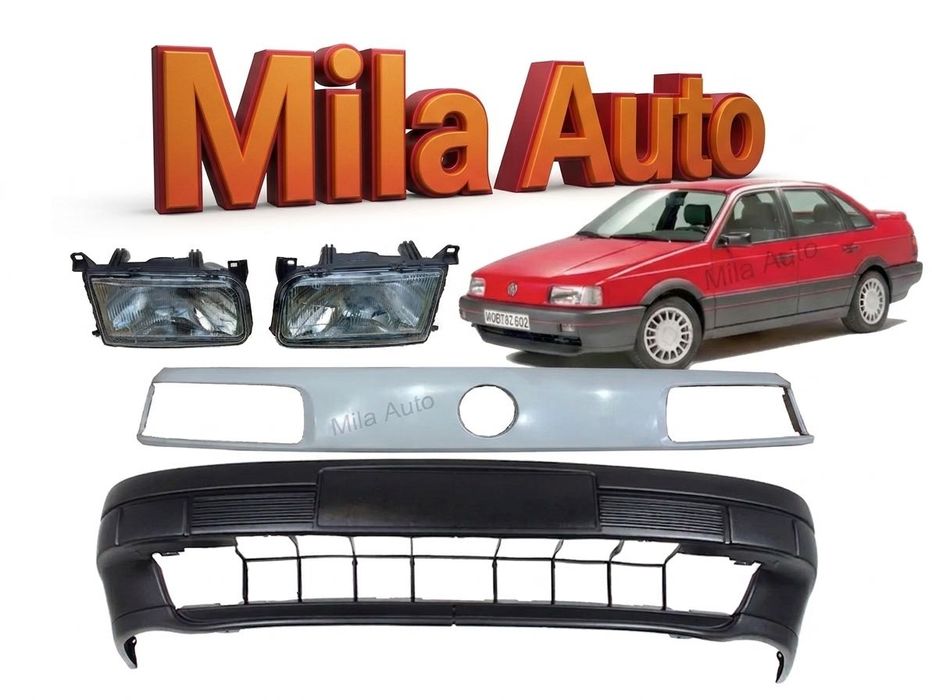 Бампер решетки фары Фольксваген Пассат б3 Гольф(Volkswagen Passat b3)