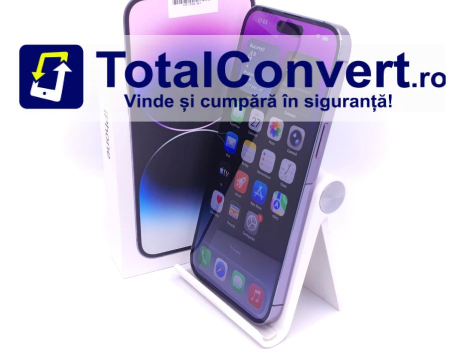 Apple iPhone 14 Pro Max 128GB Deep Purple, Garantie 24 luni | #D91390