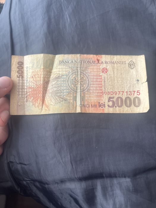 Bancnota 5000 de lei de colectie