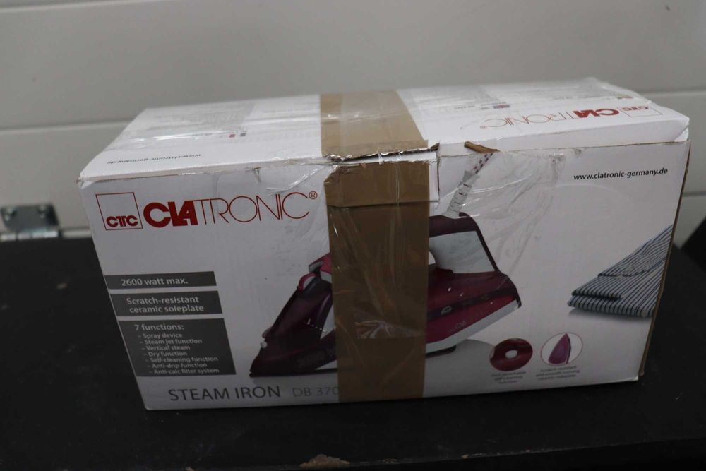 Ютия Clatronic DB3705, 7 функции, 380ml, 220-240V, 2600W, бяло/червено