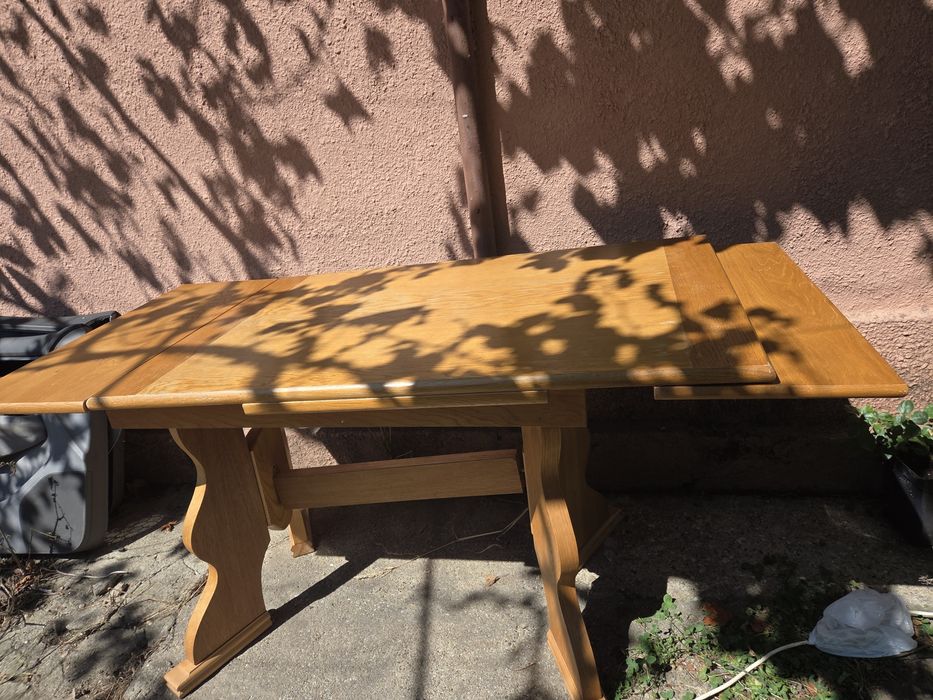 Masa lemn stejar masiv extensibila 8 persoane