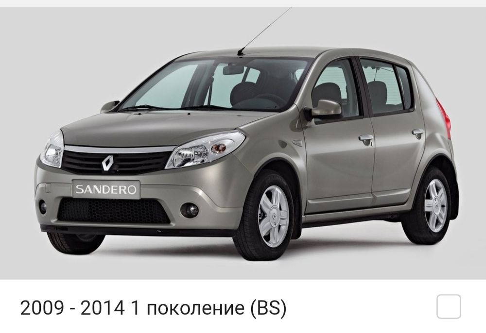 Запчасти Рено  Сандеро Renault Sandero