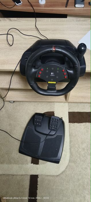 logitech momo racing force feedback wheel 270 градусов