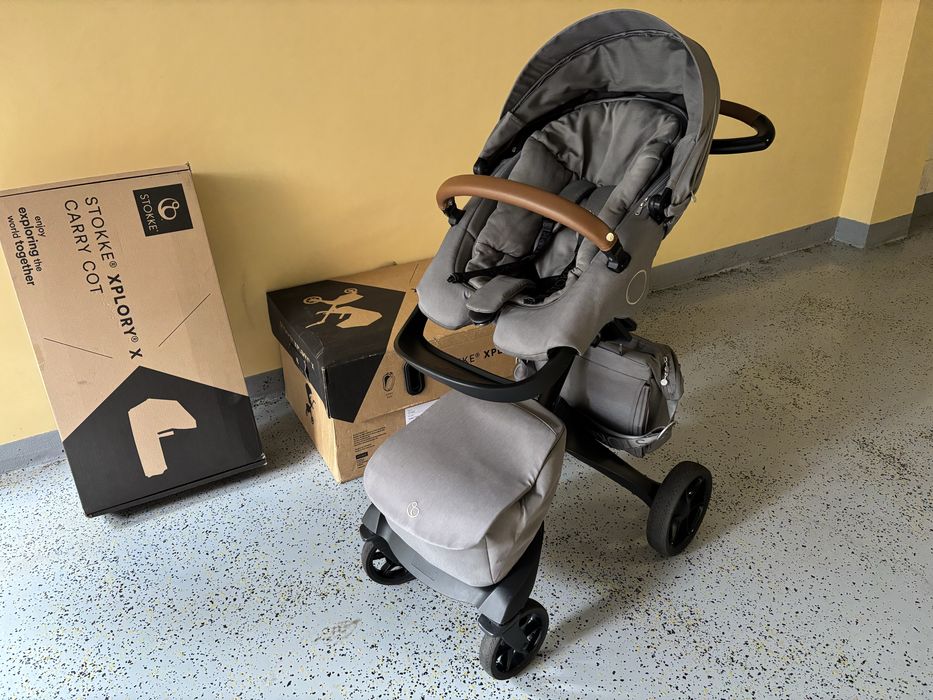 Stokke Xplory X + бебешки кош - цвят Modern Grey