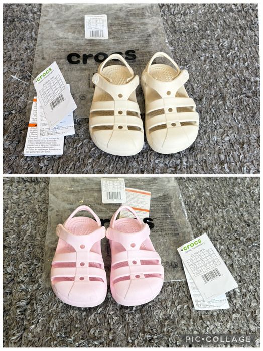 Crocs 20/21  c5 бежов розов