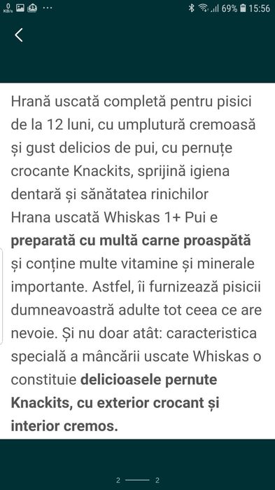 Vand Whiskas pui