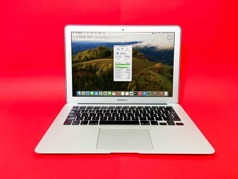 MacBook Air 2015 13 инча, i7, 8GB RAM, 240GB SSD, 84.2% (9 Часа) Батерия Apple Лаптоп Топ Състояние