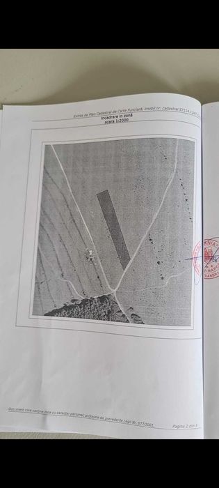 Vand teren extravilan 2500m2 in Salicea.