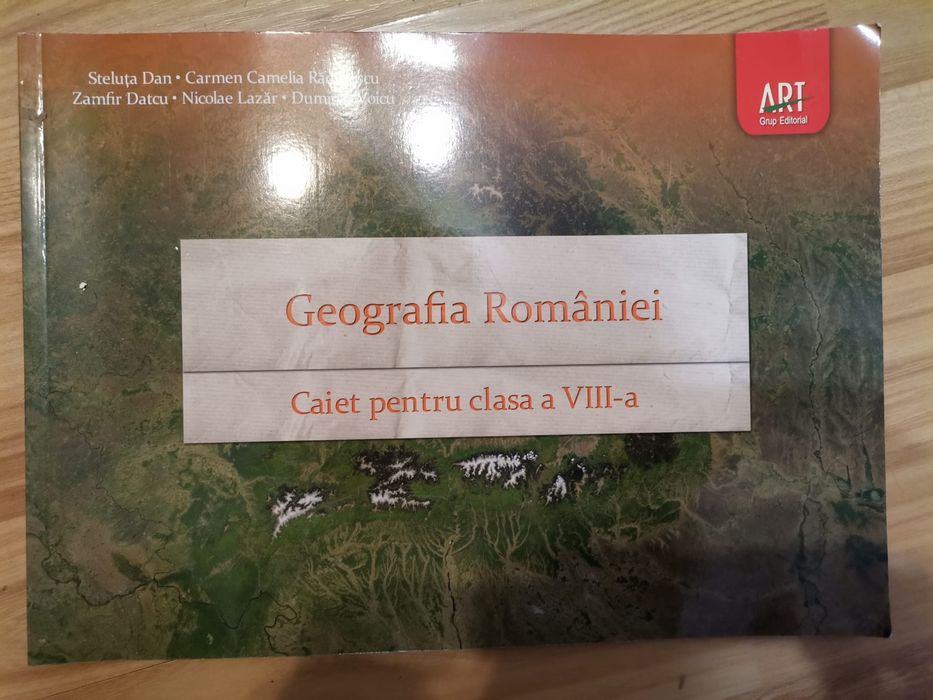 Caiete geografie editura Art pentru clasa a VII-a