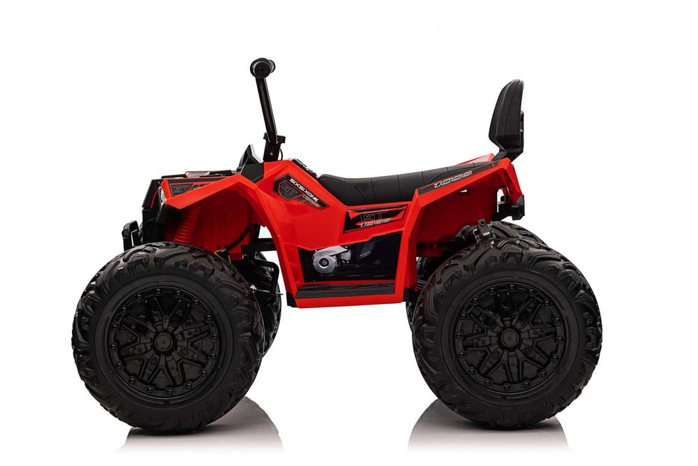 ATV electric Kinderauto SX2129 4x4 24V roti moi, scaun tapitat RED
