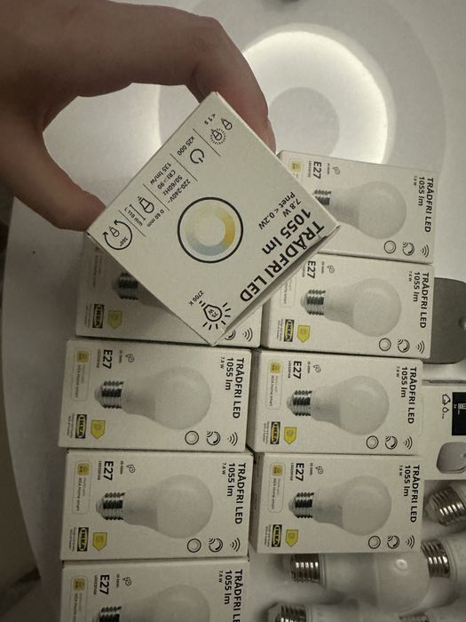 Смарт крушки Ikea tradfri led и дистанционно Skyrbar