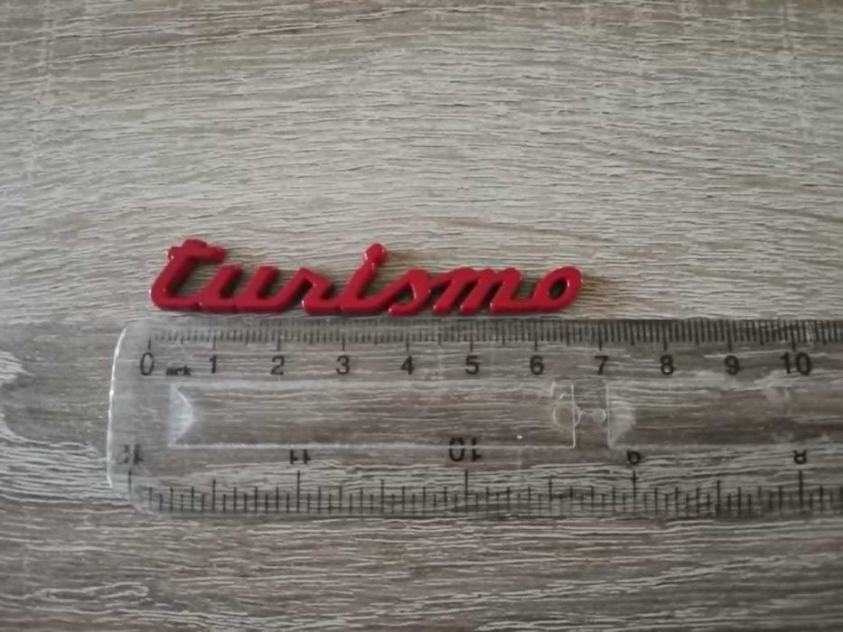 червена емблема Tursimo за ABARTH