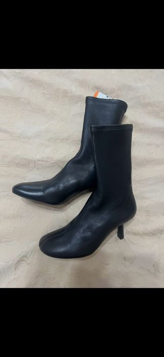 Ботильоны Zara кожаные