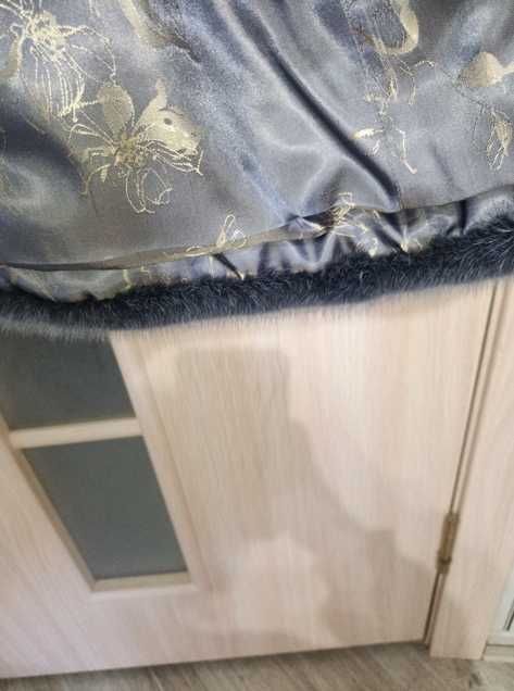 Шуба норка с капюшоном 44