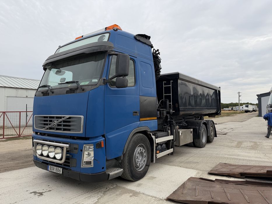 Volvo FH 12 6*2, 460hk abrol cu macara