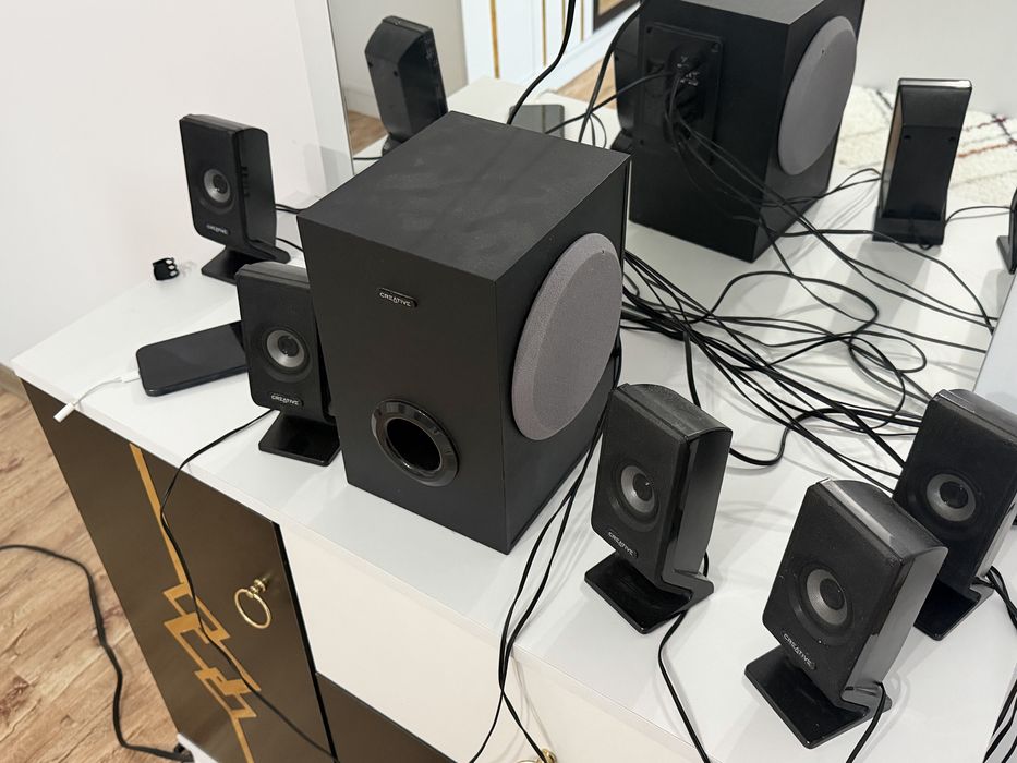 Sistem audio Creative A500 5.1 – complet, funcționează perfect