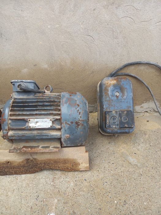 Электродвигатель и пускатель