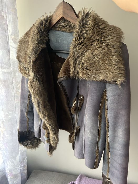 Дамско яке с изкуствен косъм – еко кожа и велурен ефект