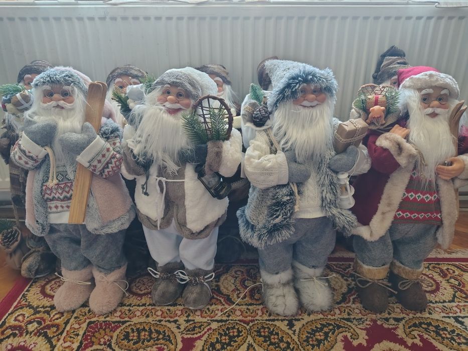 Figurina papusa decoratiune Moș Crăciun 60 cm cadou brad schi urs sanie minge oferta