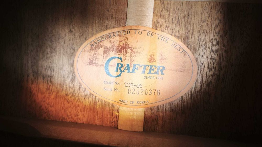 Chitara electroacustica Crafter TDE-06 Made in Korea - Garantie