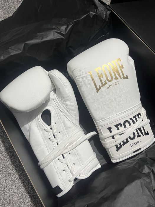 Manusi Box 10OZ Leone Sport Romeo Classico Bianco