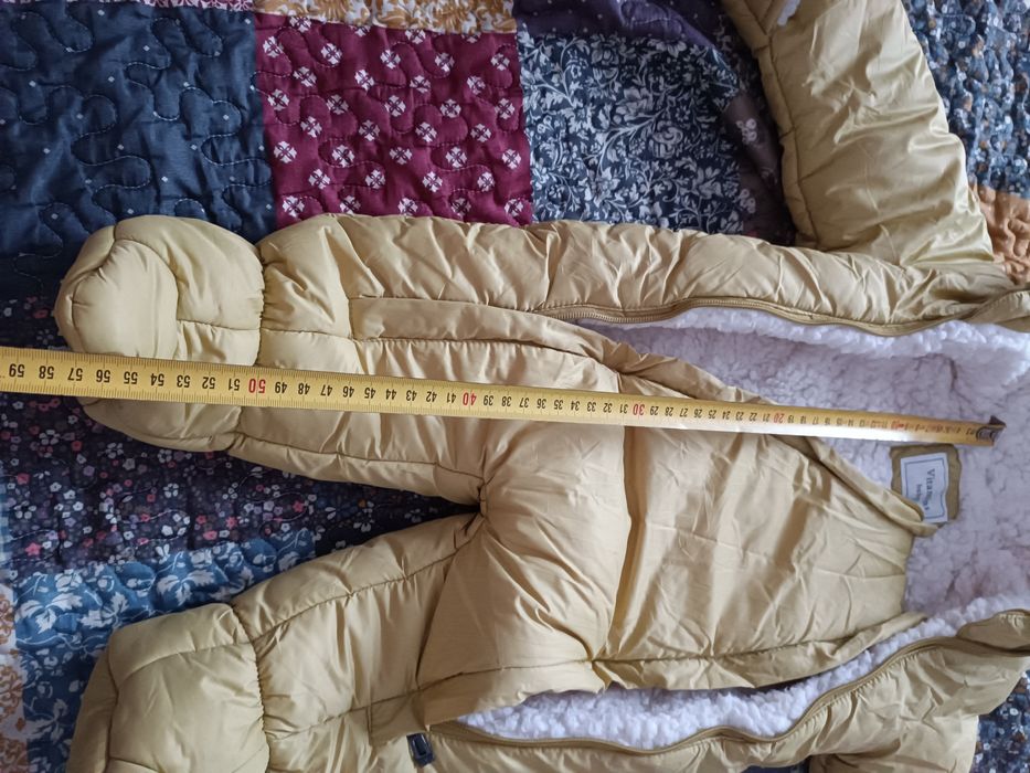 Combinezon/ salopeta iarna cu gluga 3-6 luni