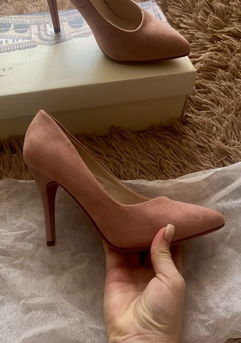 Туфли женские пудровые