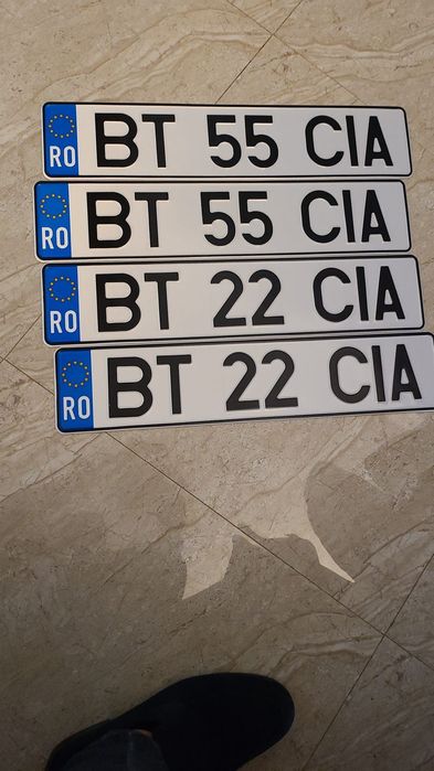 Numere auto placute auto ornamentale