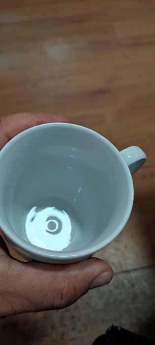 Висококачествена керамична бяла чаша