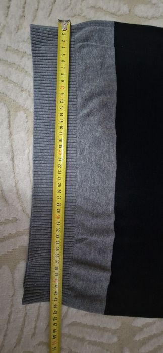 Pulovar bluza gri cu dungi negre