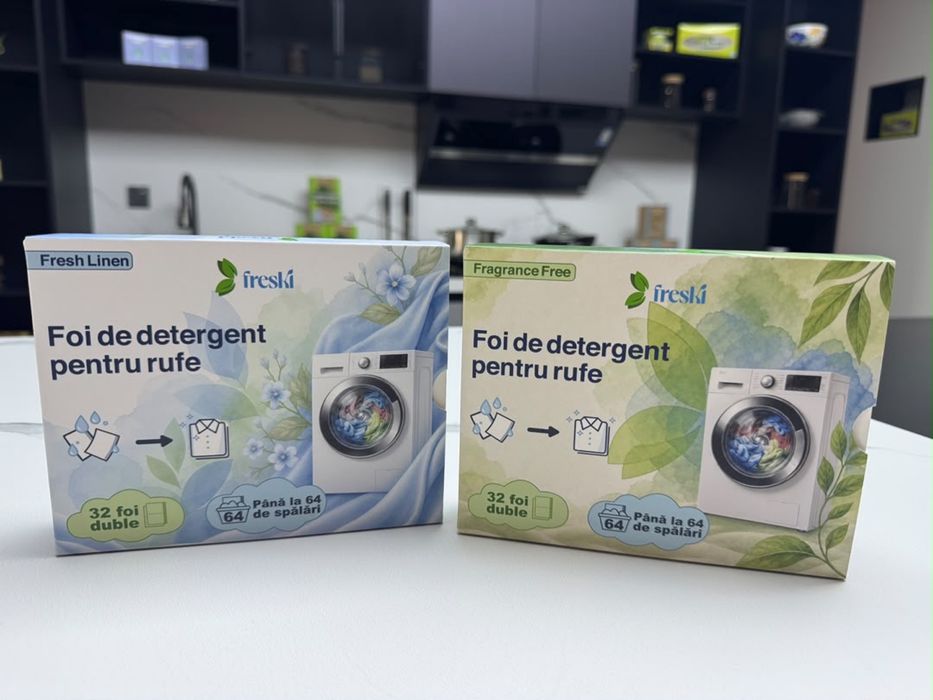 2 cutii Foi de detergent - 128 spalari