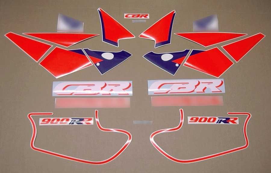 Стикери Honda CBR 900RR Fireblade лепенки хонда цбр 900 rr рр sc28