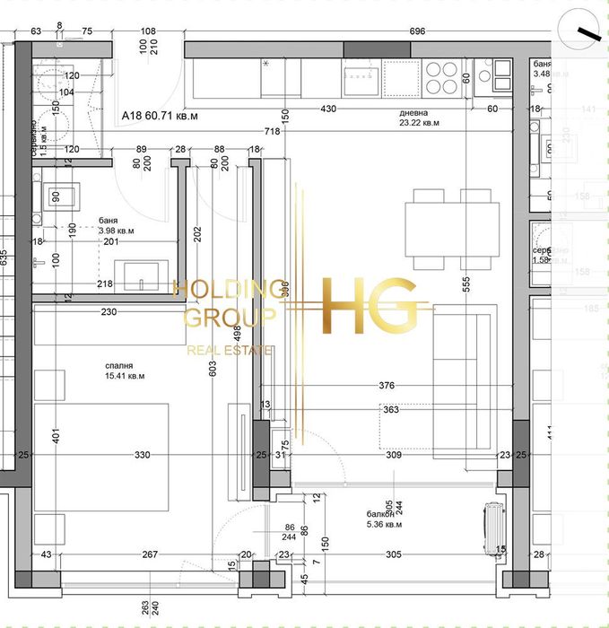 Продава се Двустаен апартамент в Варна, Аспарухово - 71 кв.м за 1003 €/кв.м - Снимка #2