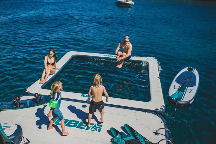 Надуваем Басейн тип Инфинити (JOBE) 4х4м