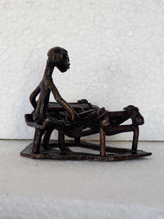 statueta cupru arta veche africa figurina tribala antichitati colectie
