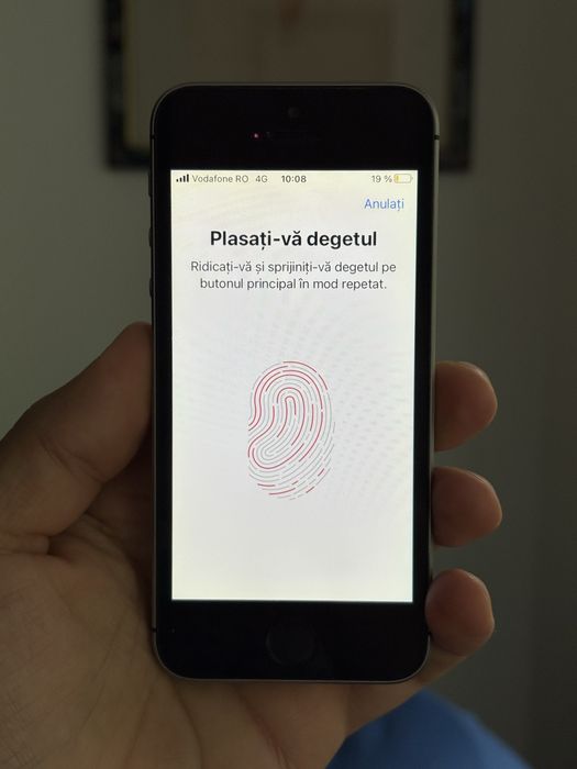 iPhone 5SE Space Grey Neverlock 32GB Amprenta OK 84% Baterie-Cablu-OK