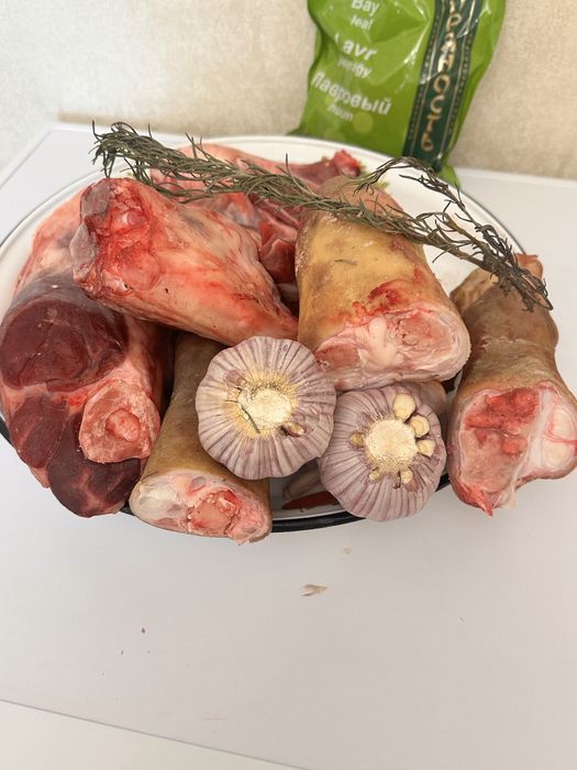 Таза сиыр етінен холодец бар