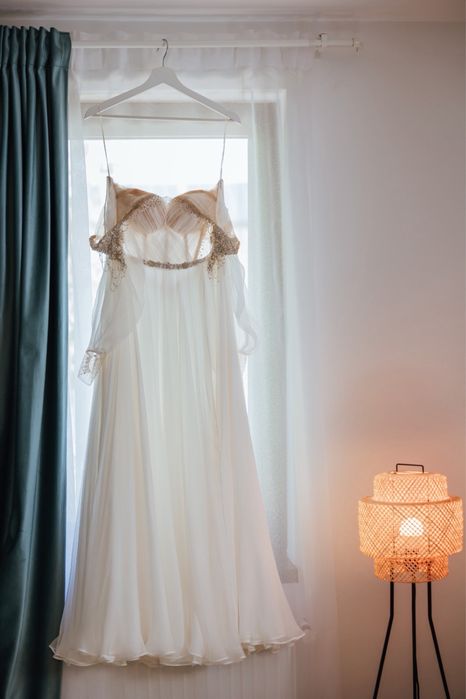Rochie de mireasa din matase naturala