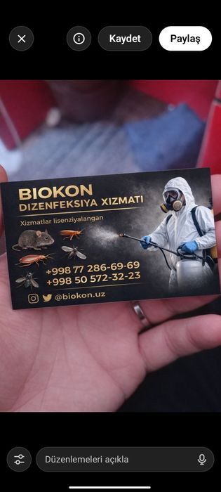 Dezenfektsiya xizmati