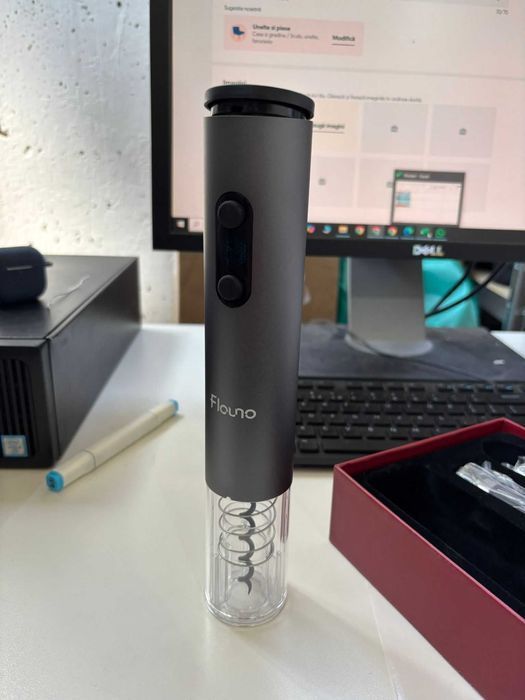 Set premium desfăcător electric Flauno, reîncărcabil, cu accesorii