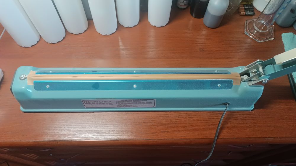 Импульсный запайщик 400мм целофан пакет дазмол пайка метал корпус