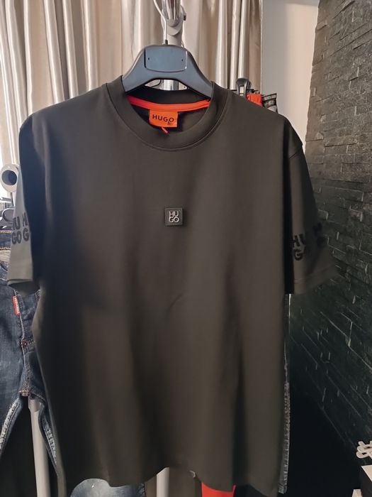 Tricou pentru bărbați boss  alb și negru