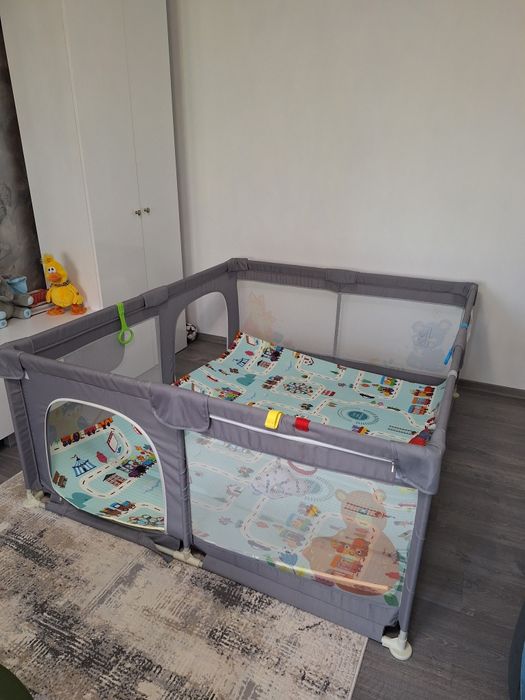 Țarc de joacă pentru bebeluși și copii Pitikot 180×150 cm și 69 cm înălțime