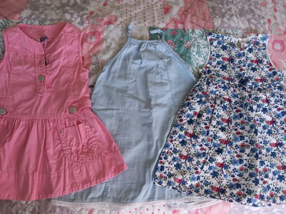 Летни рокли момиче  2 3 4 г. ZARA, George, H&M, Mayoral и др.