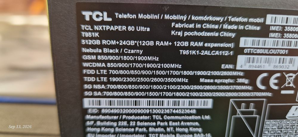 TCL NXTPaper 60 Ultra 512GB