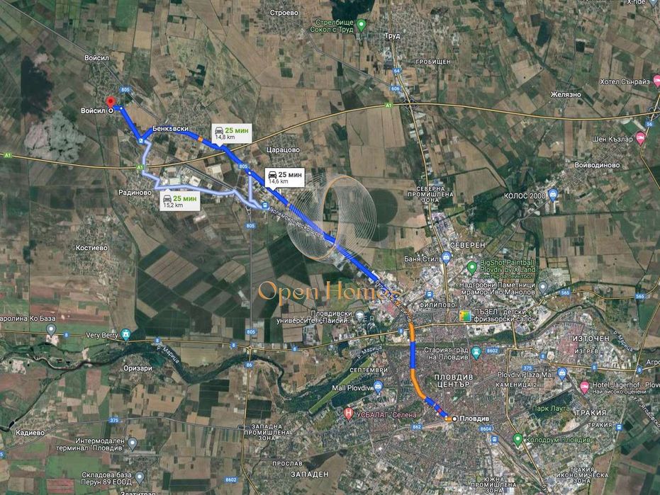 Продава се Парцел в с. Войсил, Област Пловдив - 1800 кв.м за 27 €/кв.м - Снимка #1