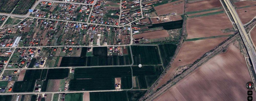 Teren Moara Vlasiei 1500mp 25 m deschidere 60 m latime