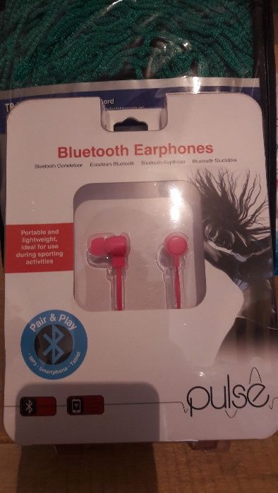 Безжични слушалки Bluetooth PULSE Розови/черни