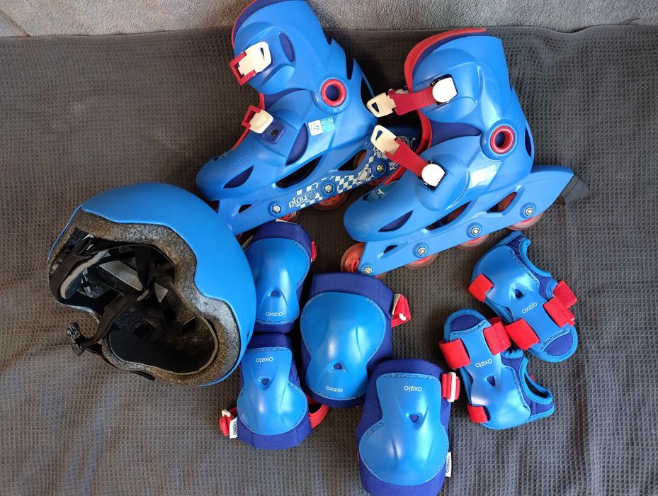 Детски ролери "Oxelo" PLAY 3 + комплект протектори + каска