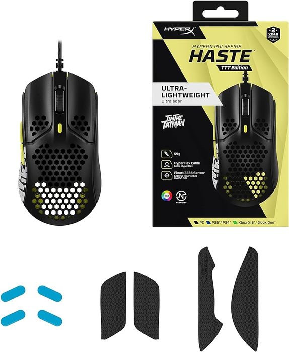 Hyperx Pulsefire Haste Black TTT мышка/мышь Проводная